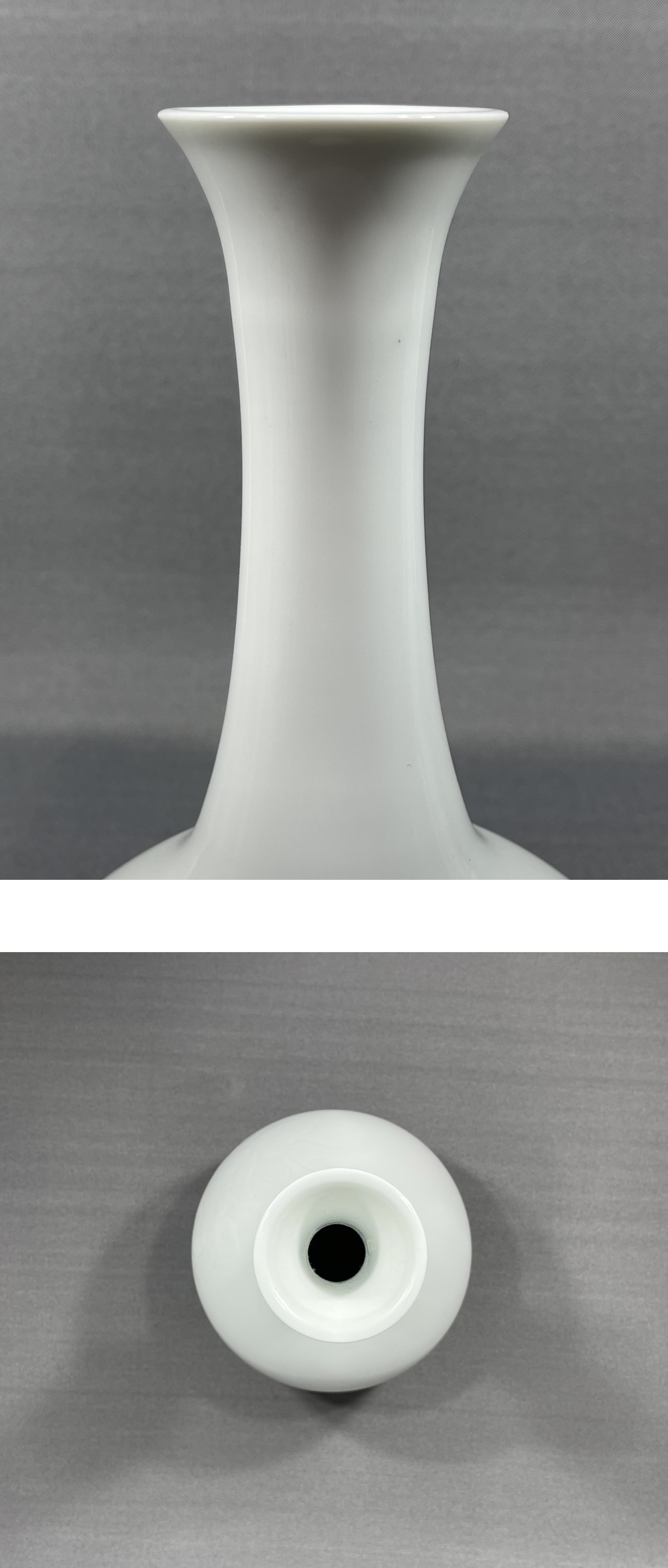 胴直径240㎝花瓶　牡丹文彫出花瓶