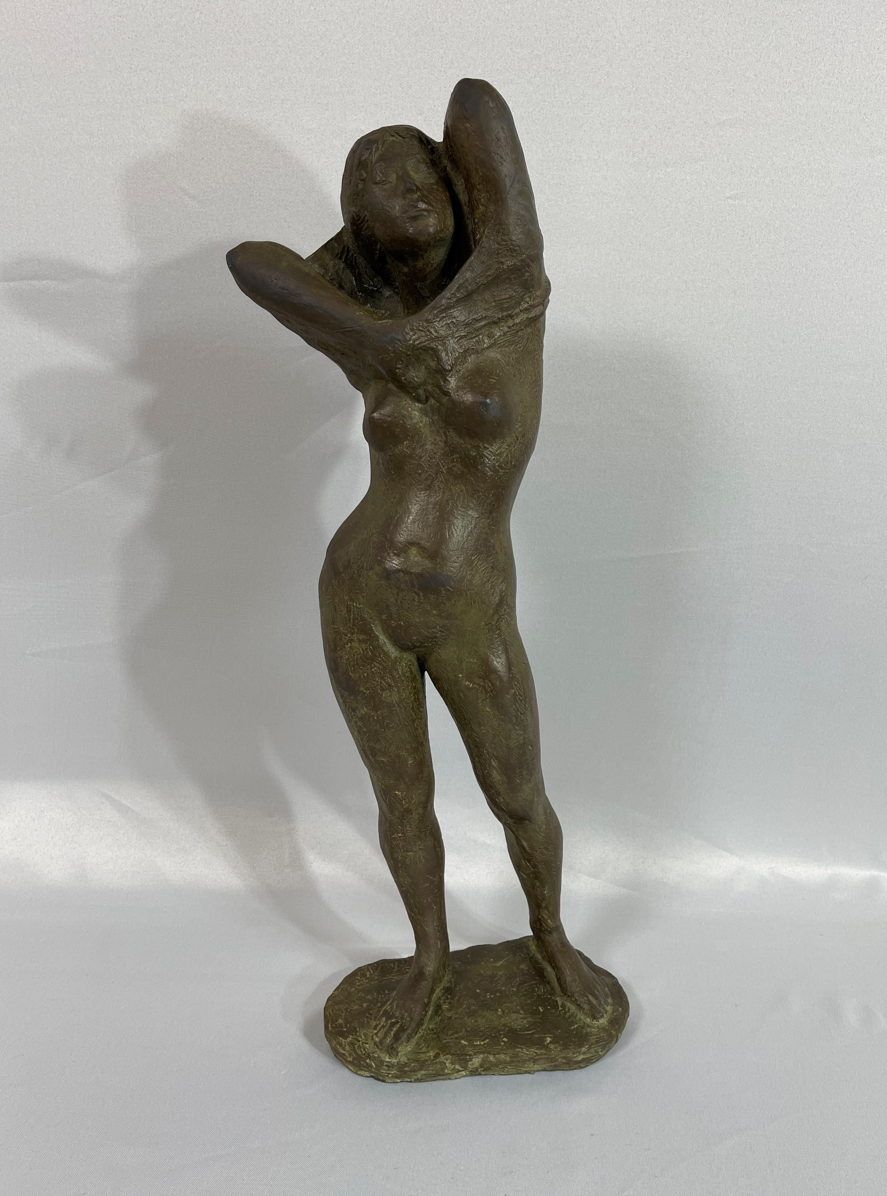 ブロンズ像 裸婦像 女性像 置物 TAE 昌銘 重さ約3.6kg M 3703-