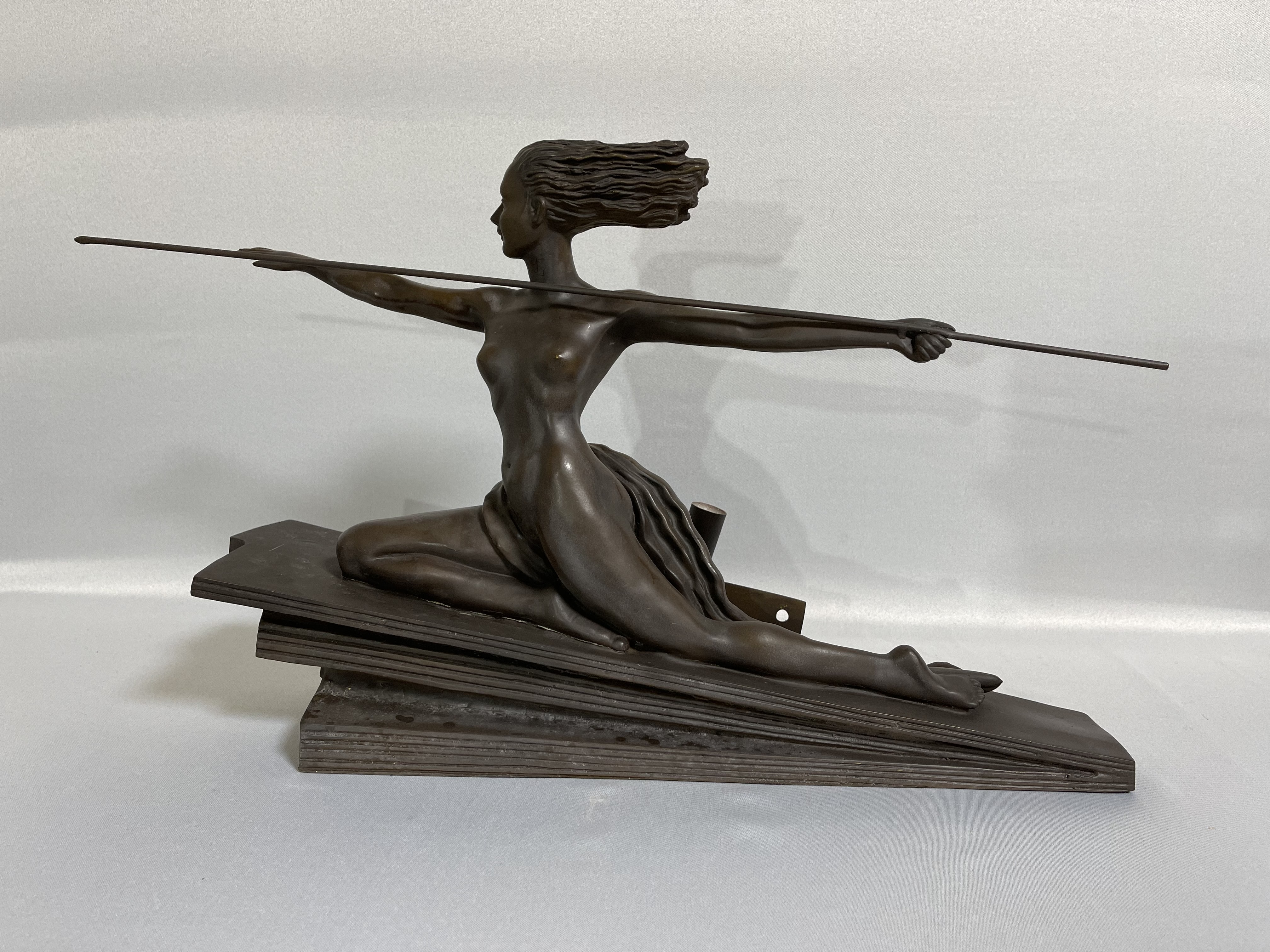 公式販売銅彫裸婦 女神台灯土台★ブロンズ彫刻 美人像★希少　西洋美術 西洋彫刻